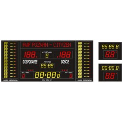 Professional sports scoreboard ETW 340-185 PRO-L with a built-in text line