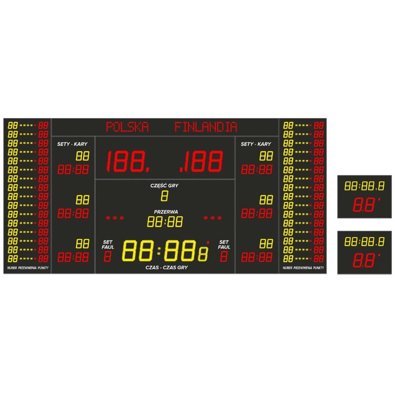 Professional sports scoreboard ETW 500-500-3 PRO Professional sports scoreboard ETW 500-500-3 PRO