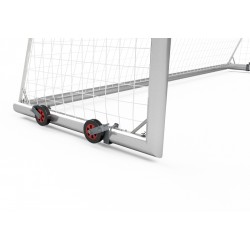 Mobile football goals 7,32x2,44 m with wheels, main frame and bottom frame - aluminum profile 120x100 mm