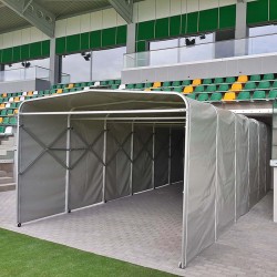 Telescopic player exit tunnel