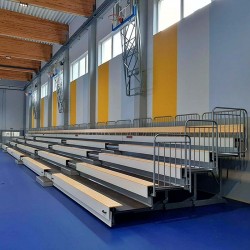 Telescopic tribunes with...