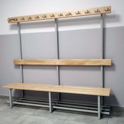 Bench with hangers for...