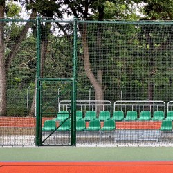 Wicket with steel frame and...