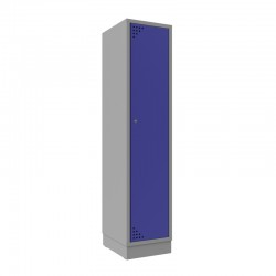 Single steel clothes locker
