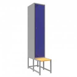Single steel clothes locker...
