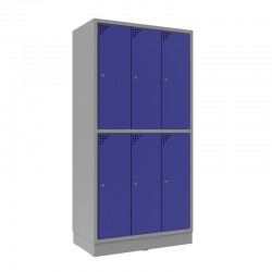 Steel safe locker with 6...