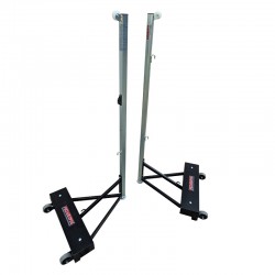 Portable badminton stand on...