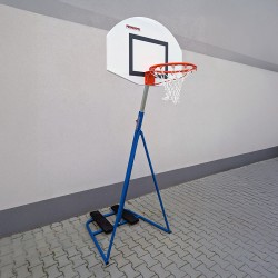 Portable basketball set