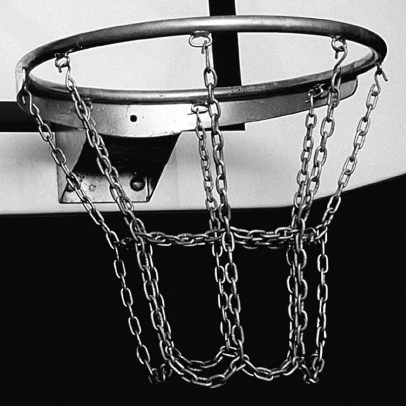 Galvanized chain basketball net, 8 fixing points