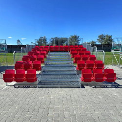 Stationary tribunes with...