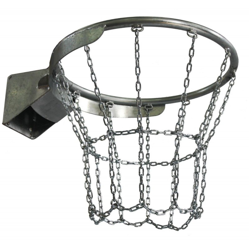 Galvanized chain basketball net, 12 fixing points