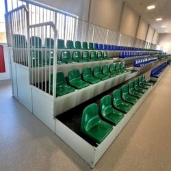 Stationary tribune with a...