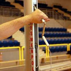 Professional aluminum volleyball posts, multifunctional with internal tension