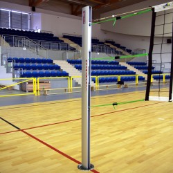 Professional aluminum volleyball posts, multifunctional with internal tension
