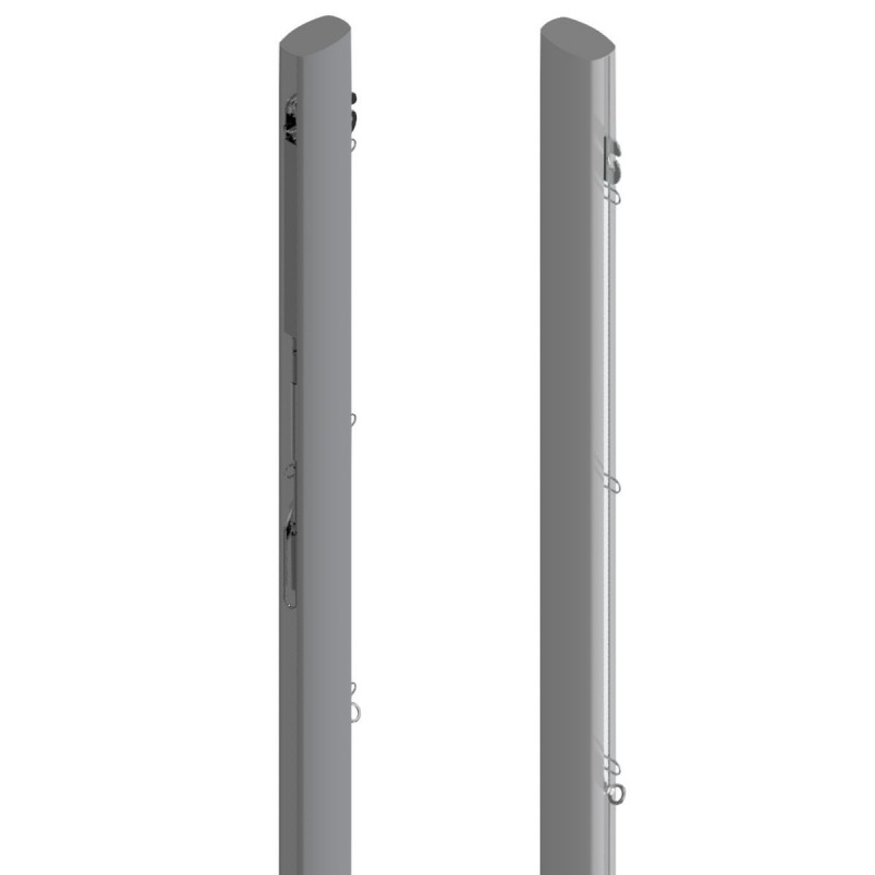 Professional aluminum center volleyball post with internal tension Professional aluminum center volleyball post with internal tension