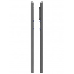 Multifunctional aluminum tournament volleyball posts, profile 116x76 mm, tension mechanism type SLIM