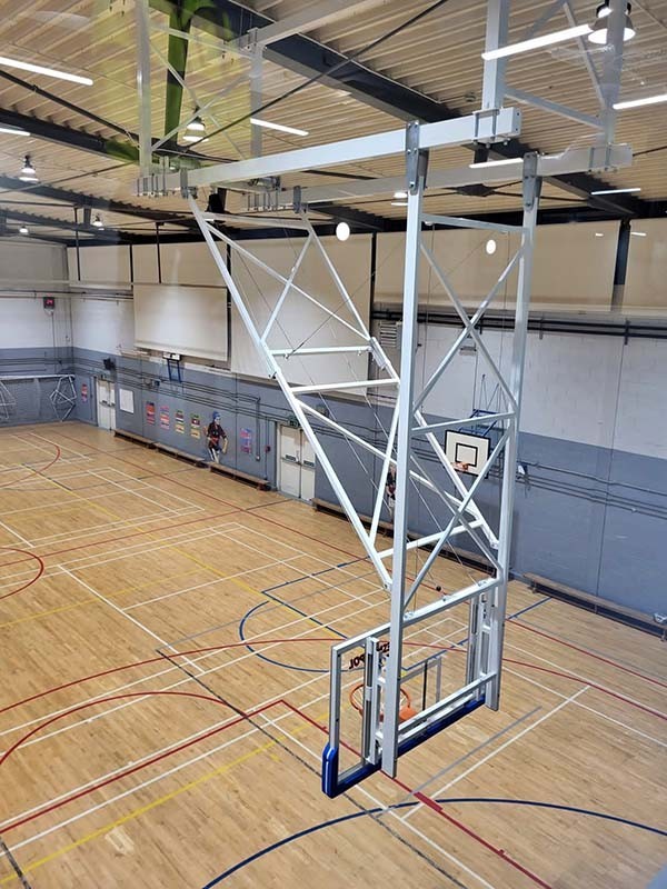 Ceiling mounted basketball...