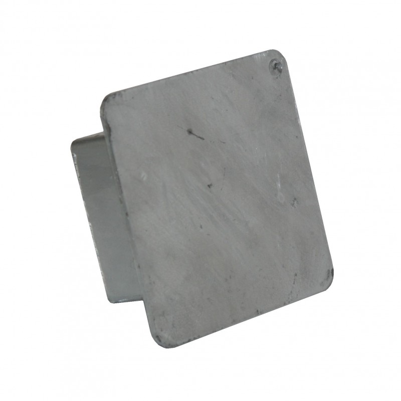 The lid masking assembly sleeve for steel post 80x80 mm