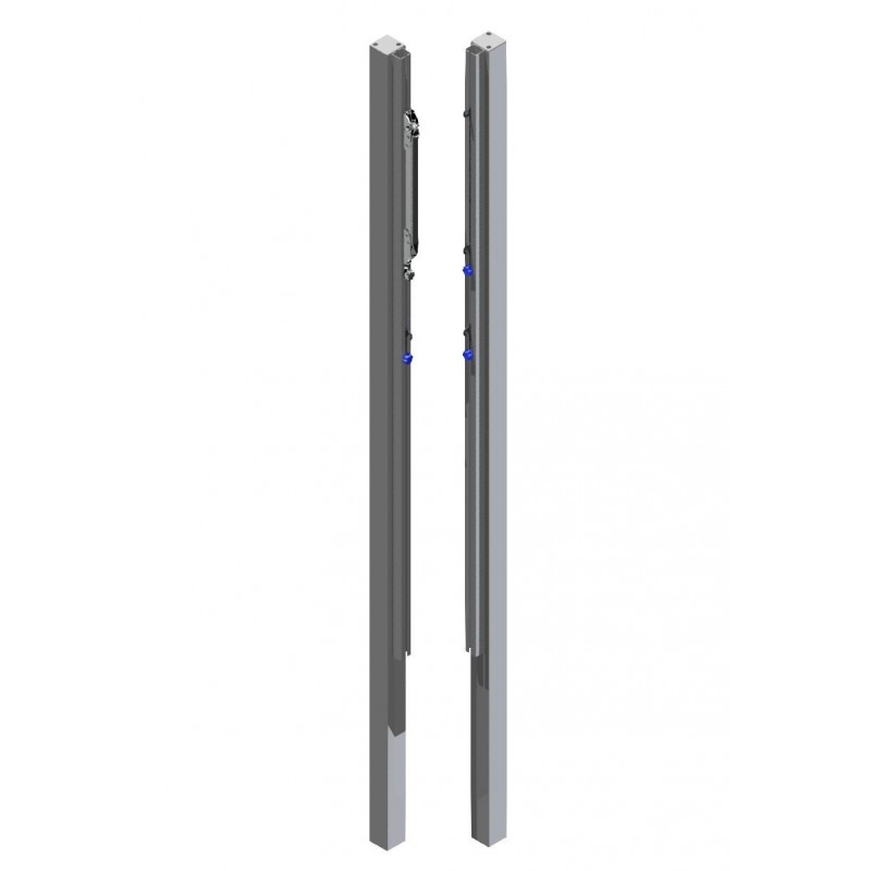 Multifunctional steel beach volleyball posts, profile 80x80 mm, tension mechanism type SLIM Multifunctional steel beach volleyball posts, profile 80x80 mm, tension mechanism type SLIM