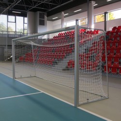 Football goals 5x2 m, oval aluminum profile