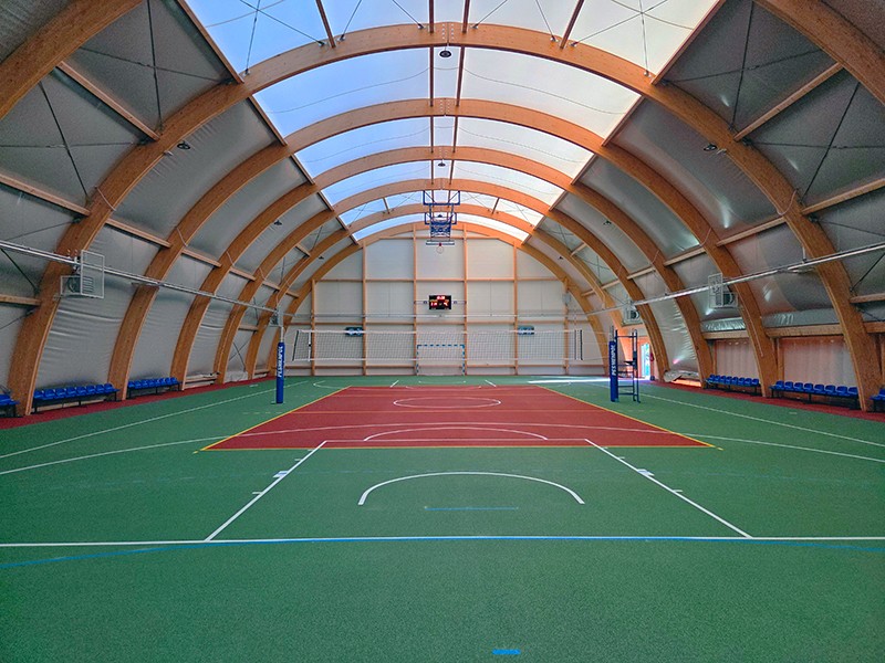 Sports hall equipment...