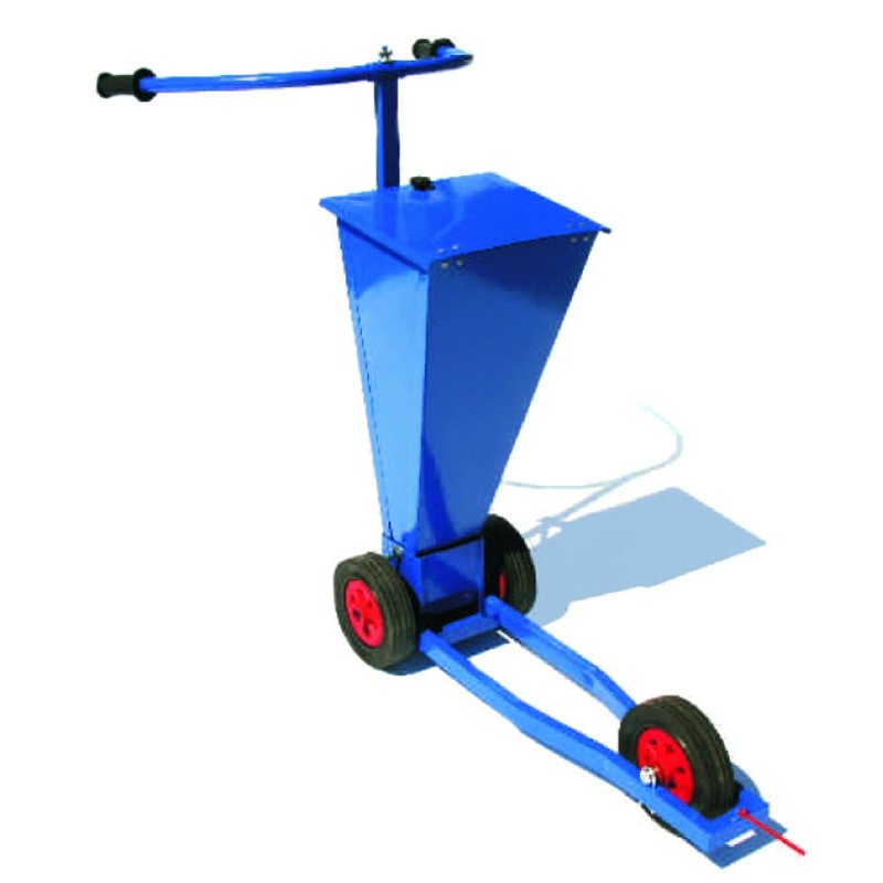 Trolley for chalking lines