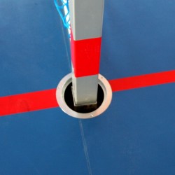 Aluminum handball goals, reinforced profile, the main frame connected in the corners, extended, with folding bows