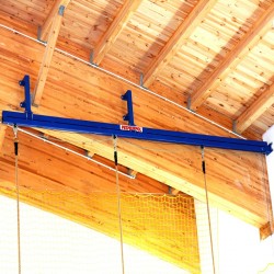 Gymnastic ropes, rings, bars and ladders suspension rail