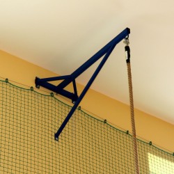 Wall-mounted bracket for fixing climbing rope