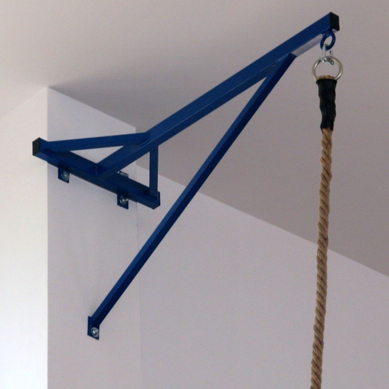 Wall-mounted bracket for fixing climbing rope