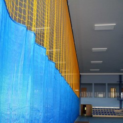Dividing curtain "fabric + net"