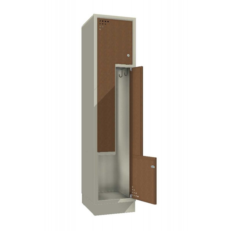 Steel clothes lockers with 2 L-type doors Steel clothes lockers with 2 L-type doors