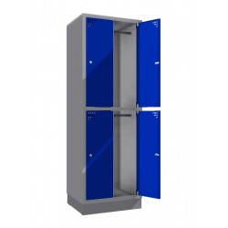 Steel safe locker with 4 compartments