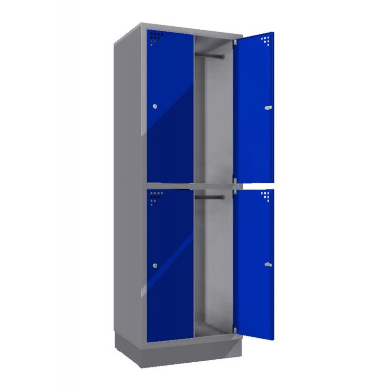 Steel safe locker with 4 compartments