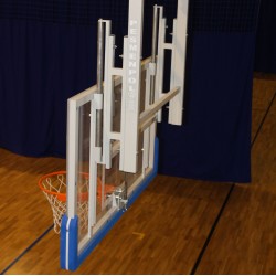 Height adjustment mechanism for basketball backboard 90x120cm