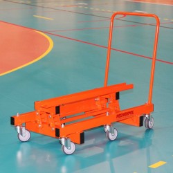 Trolley for transporting tribunes