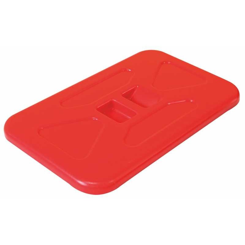 Waste trolley cover 120 l, rectangular (red, blue)