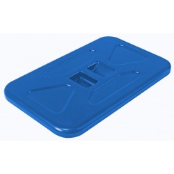 Waste trolley cover 120 l, rectangular (red, blue)