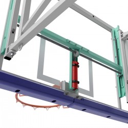 Electrical drive module for basketball backboard height adjustment mechanism