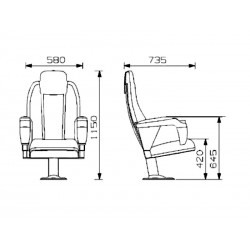 Upholstered chair FT-84 (for shelter for substitutes)