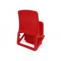 SPD-38P stadium seat – tilting under gravity, mounted to the riser