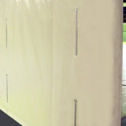 Single-layer dividing curtain, made of PVC