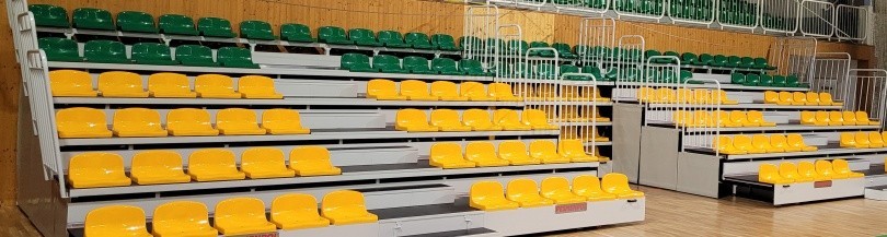 Tribunes for indoor facilities