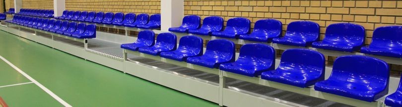 Stationary tribunes for indoor facilities