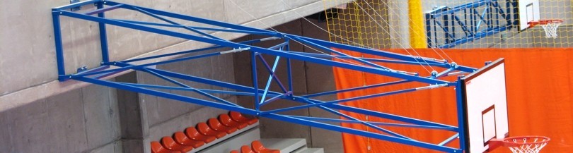 Basketball structures for indoor use