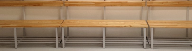 Equipment for locker room – Benches, hangers, racks